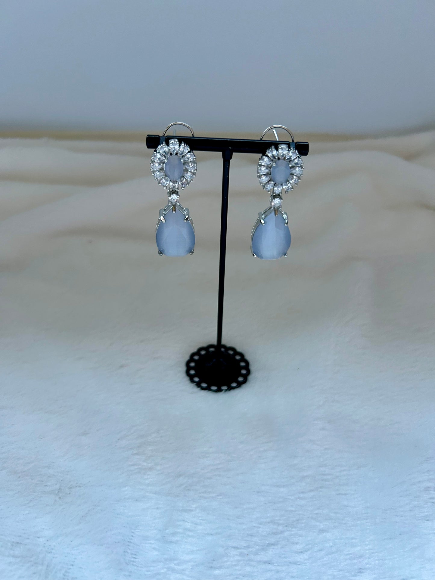 Grey AD Earrings