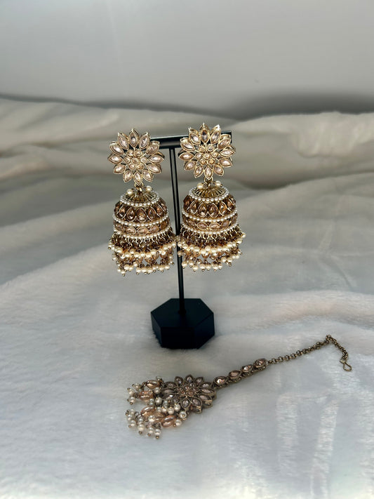 Golden Polki Tikka Set