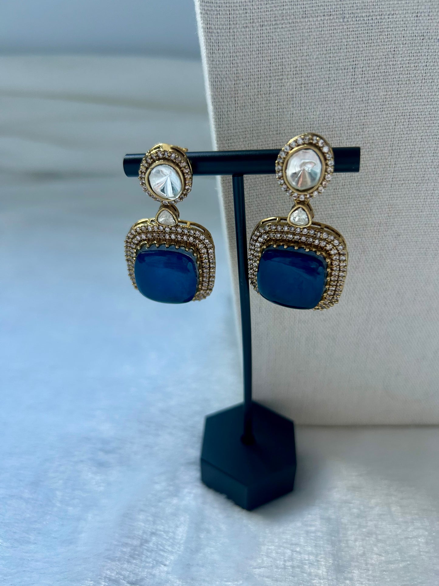 Royal Blue Doublet Choker Set