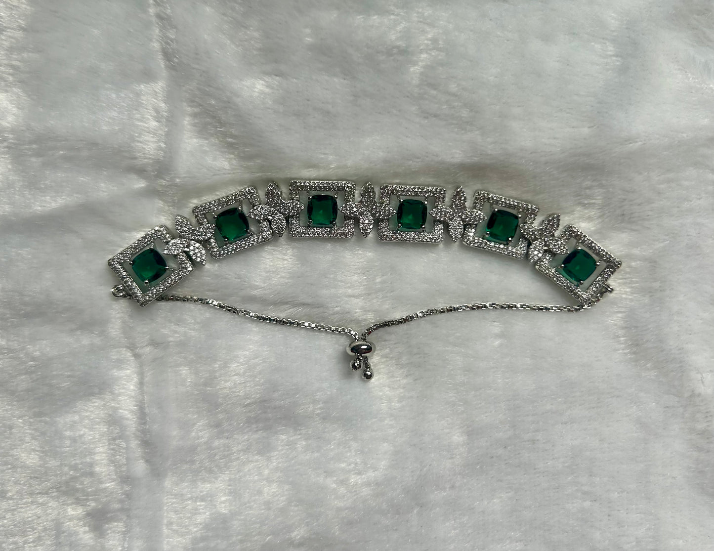 Emerald Green CZ Bracelet