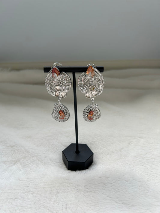 Orange AD Earrings