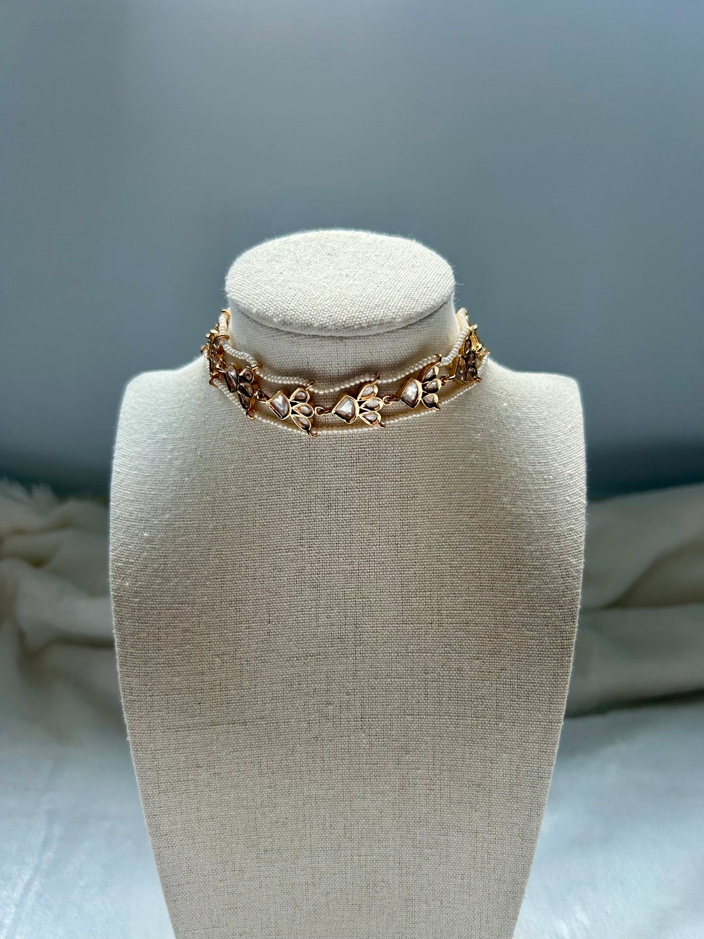 White Tyaani Kundan Choker ONLY