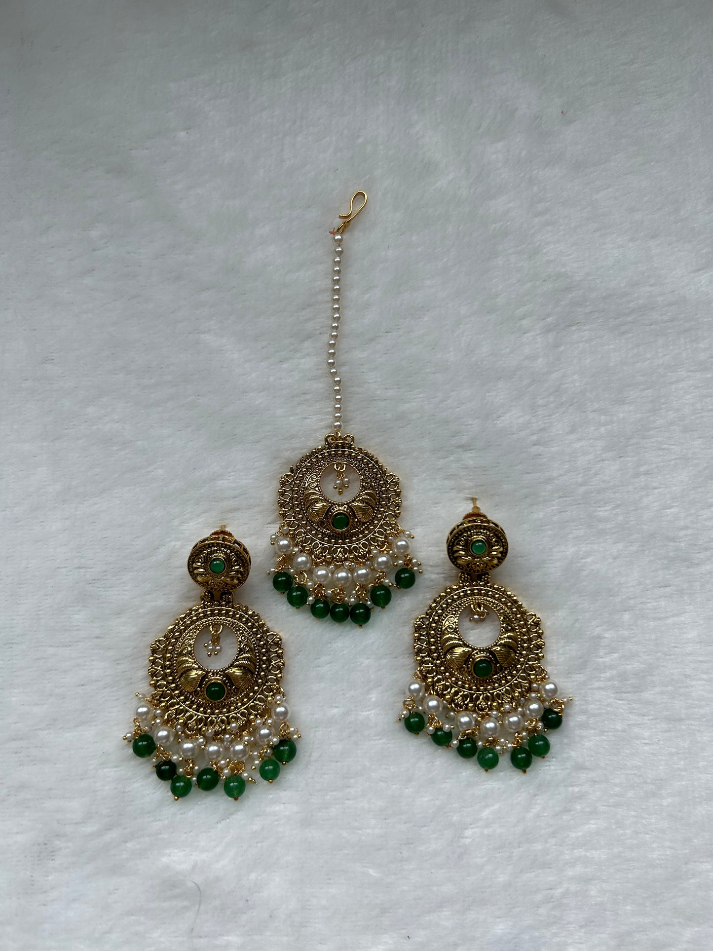 Emerald Green Tikka Set