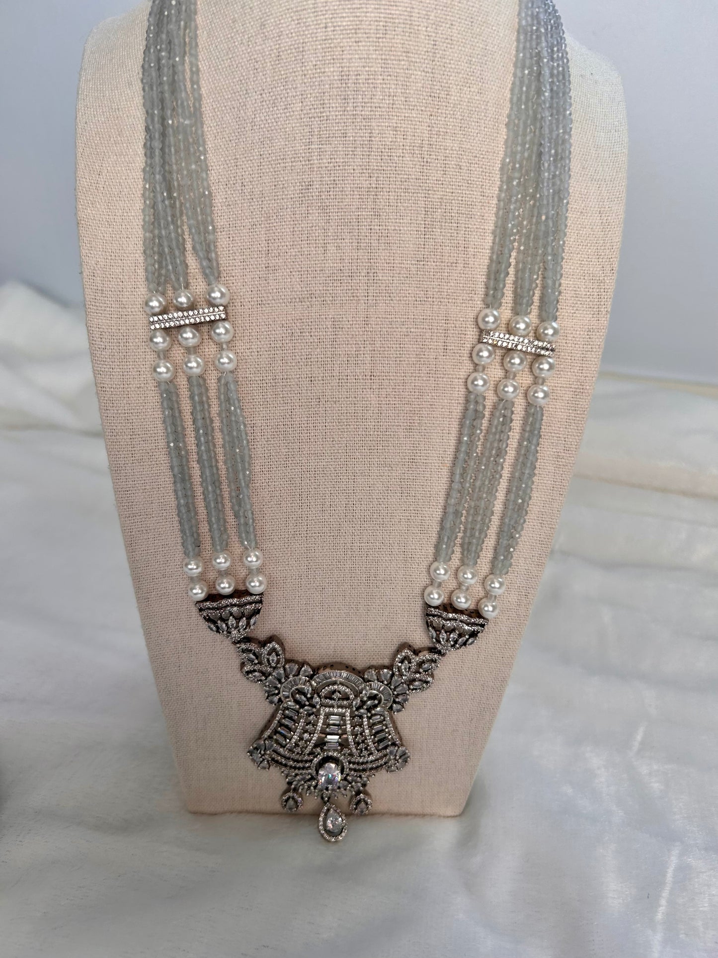 AD Silver Mala Set
