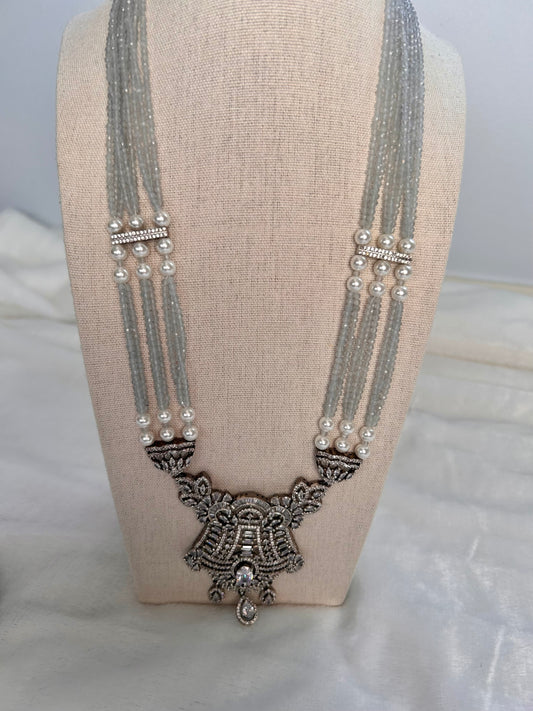 AD Silver Mala Set