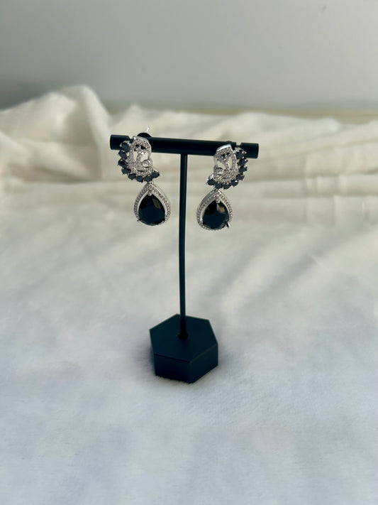 AD Black Earrings