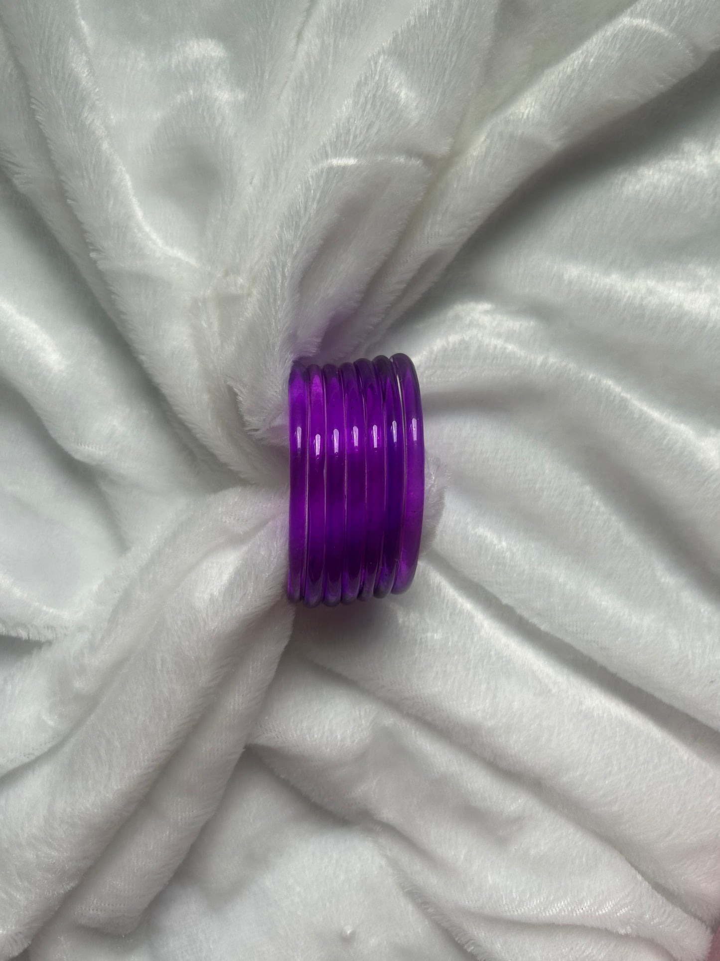 Purple Jelly Bangles