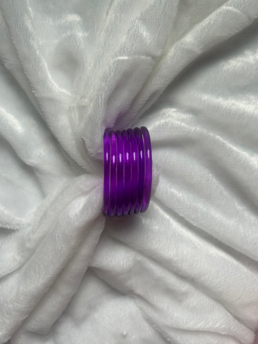 Purple Jelly Bangles