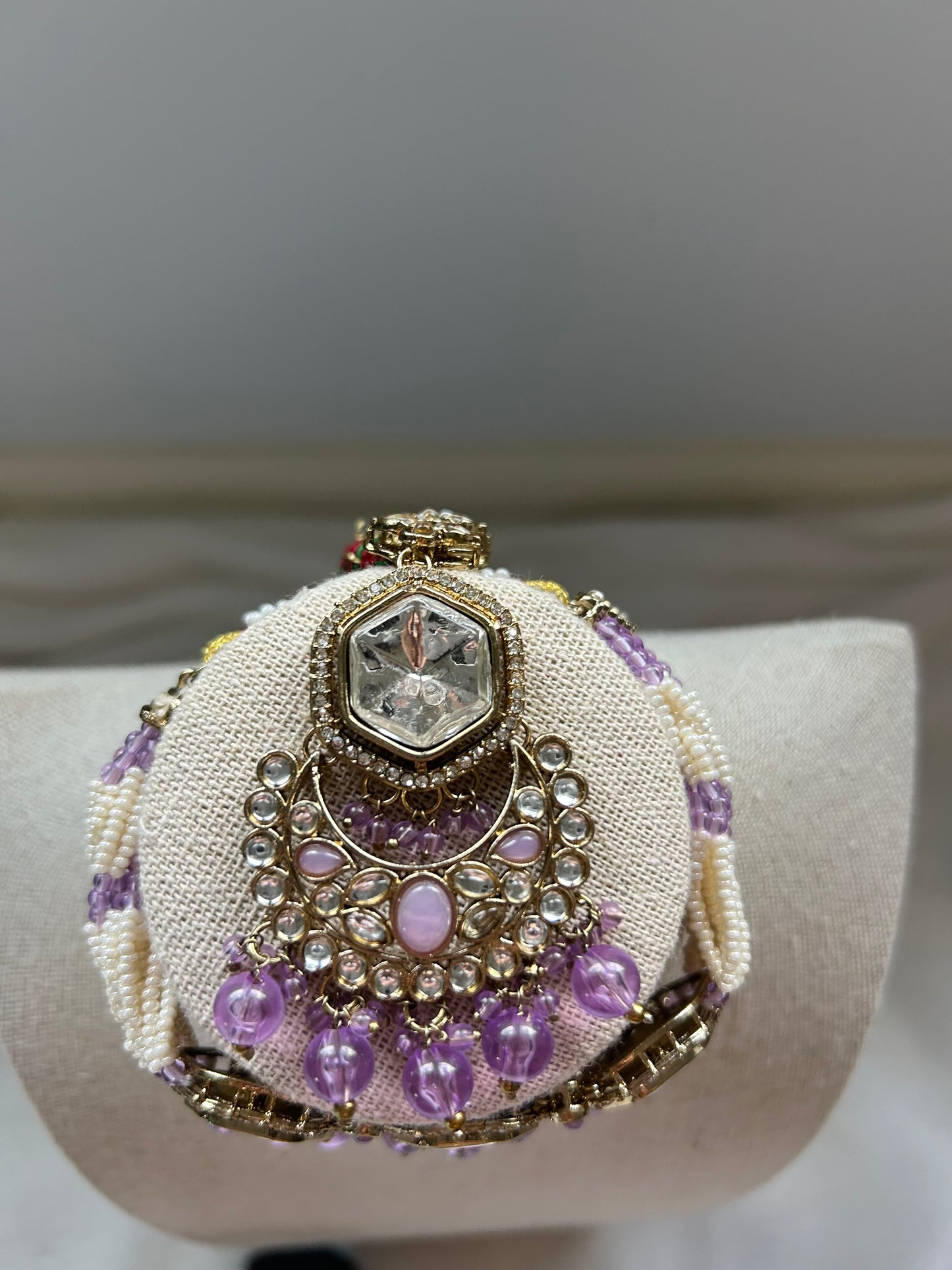 Light Purple Kundan Choker Set