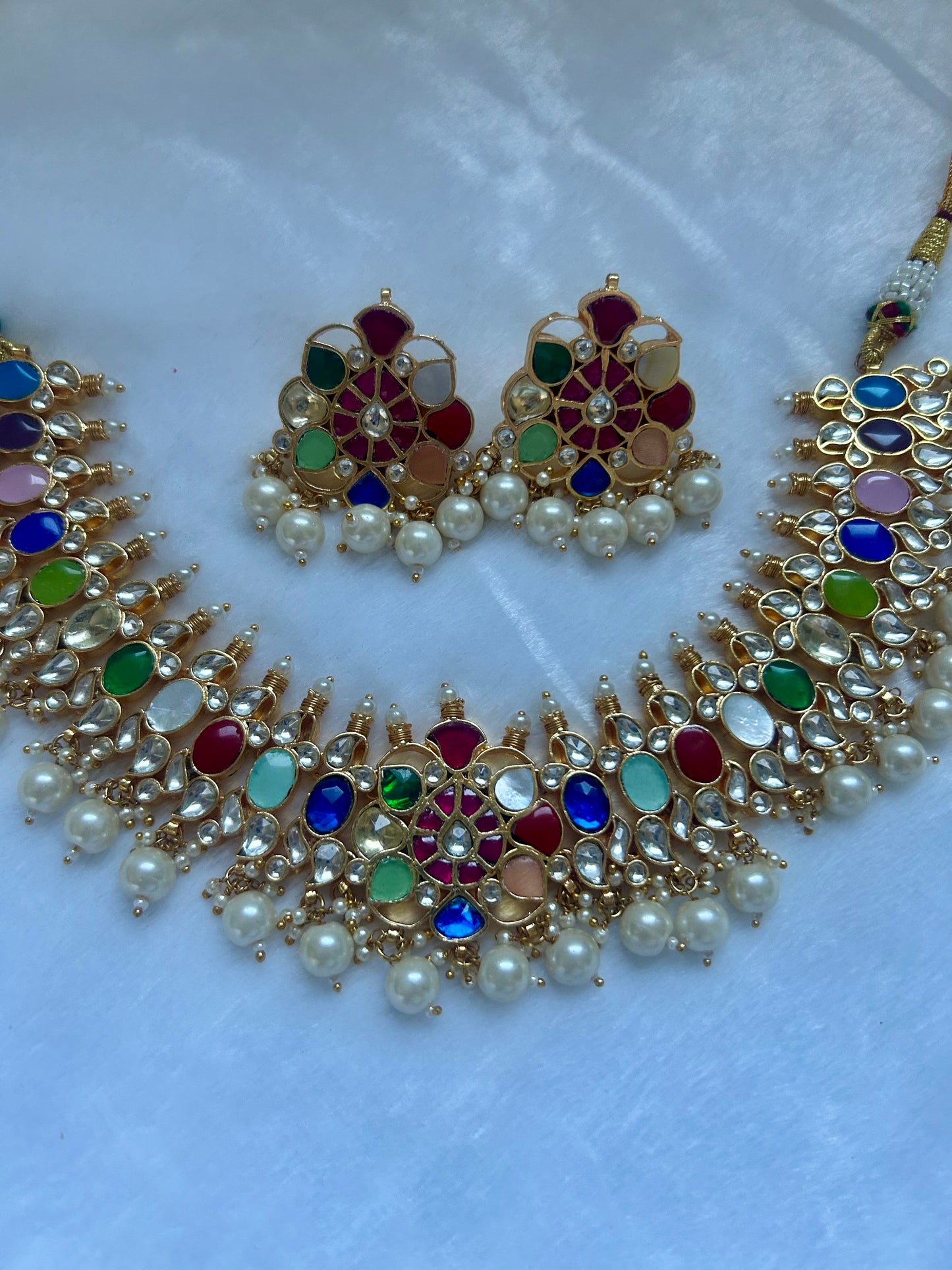 Multi Pachi Kundan Choker Set