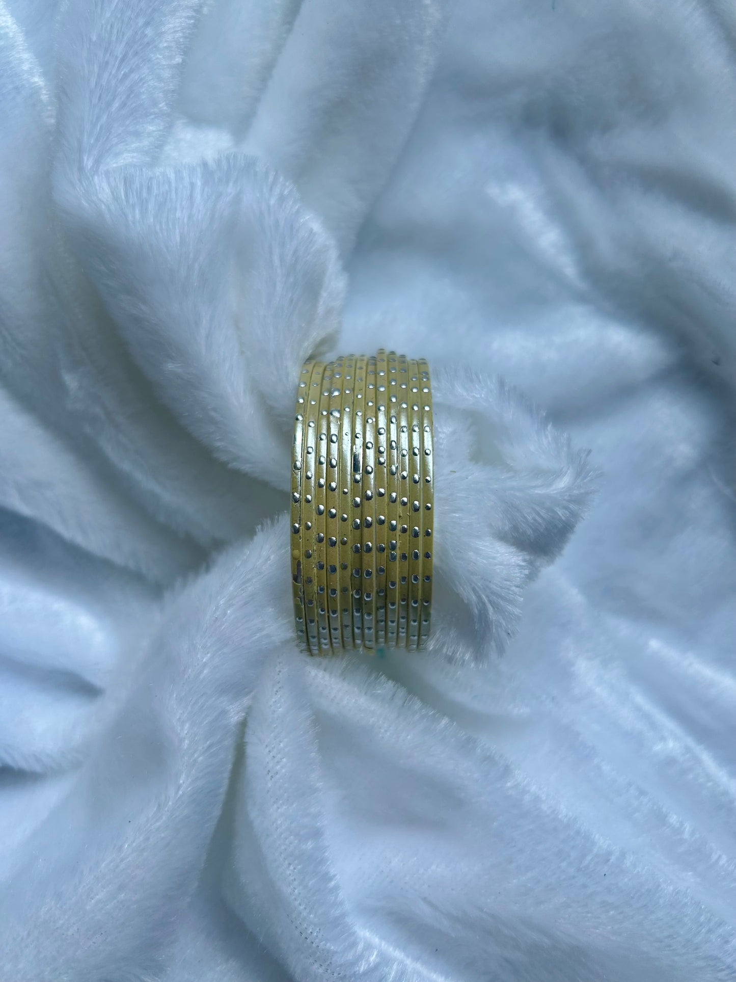 SAMPLE SALE Pale Yellow Bangles