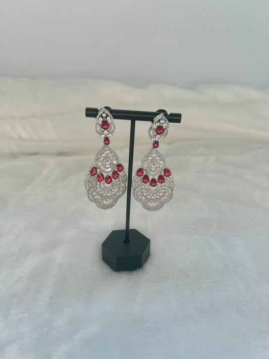 AD Red Earrings