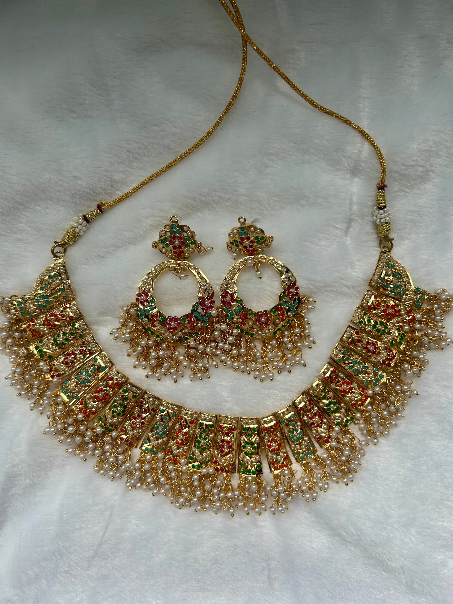 Multi Jadau Kundan Choker Set