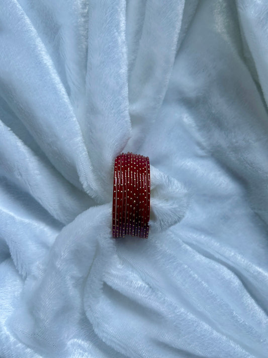 SAMPLE SALE Deep Red Bangles