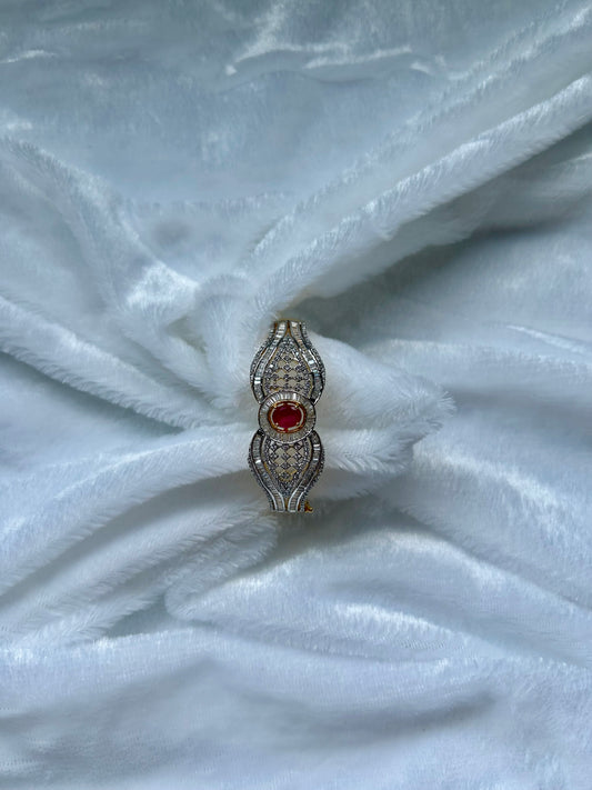 Red Dual Toned AD Bracelet