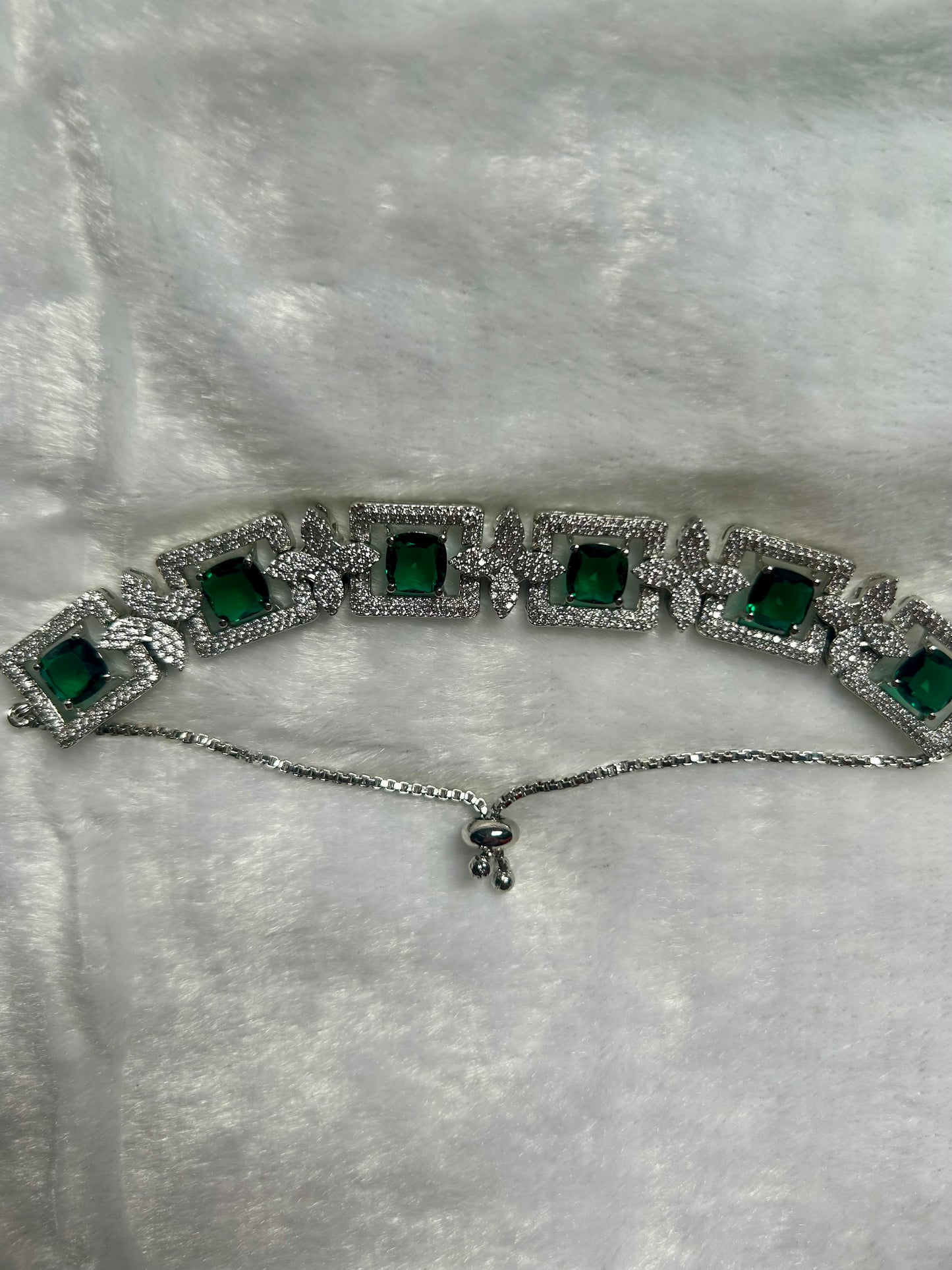 Emerald Green CZ Bracelet