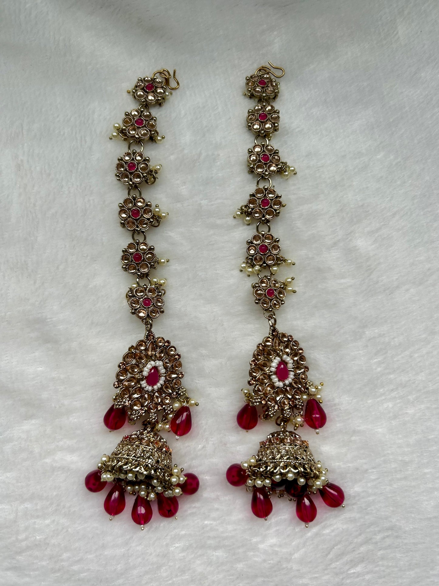 Pink Red Sahara Earrings