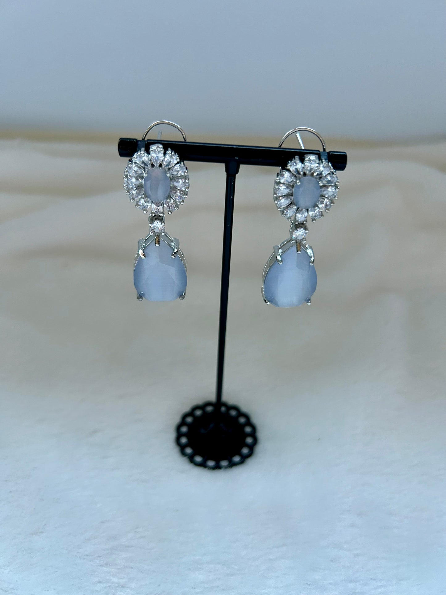 Grey AD Earrings