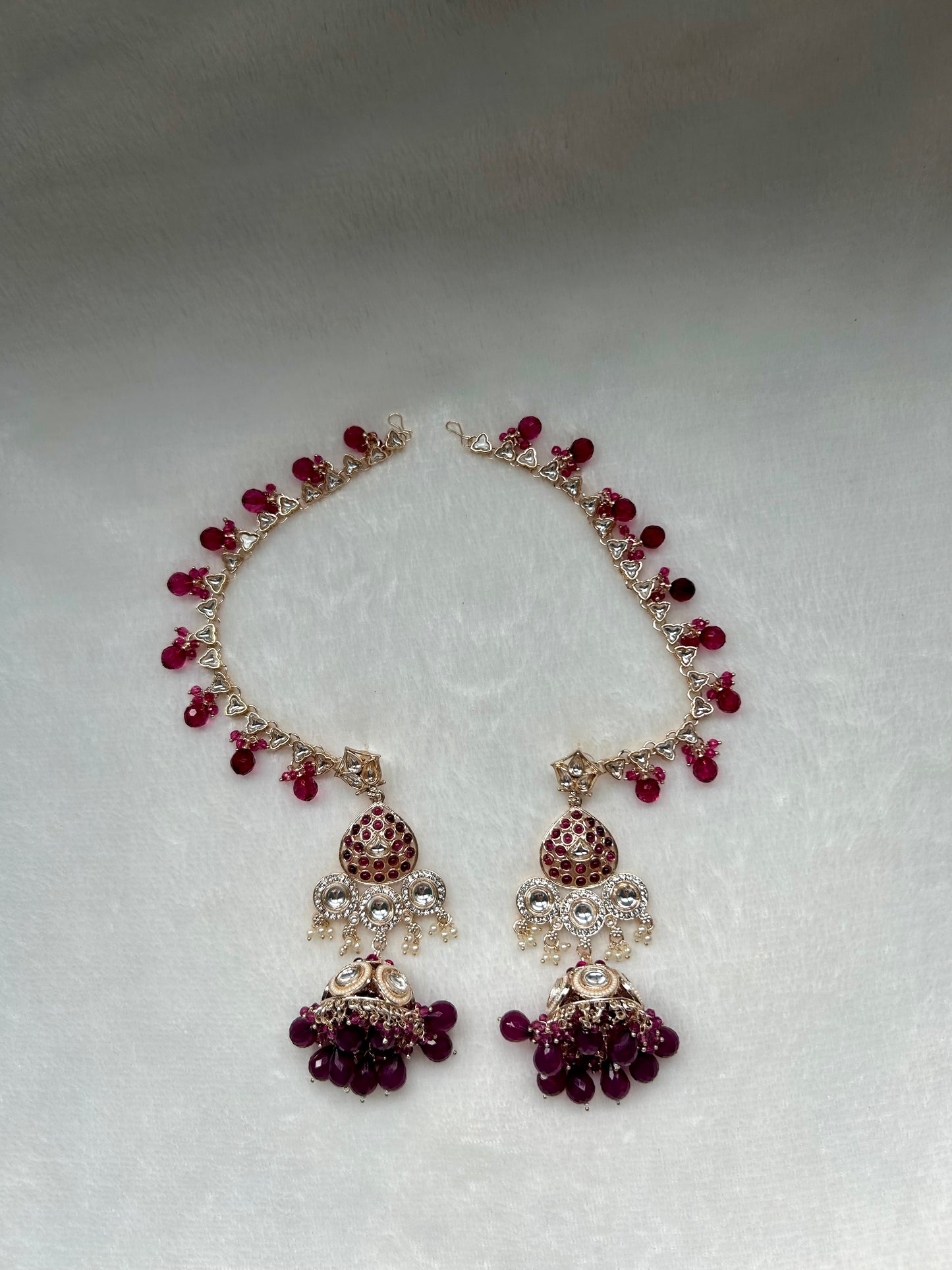 Dark Pink Sahara Earrings