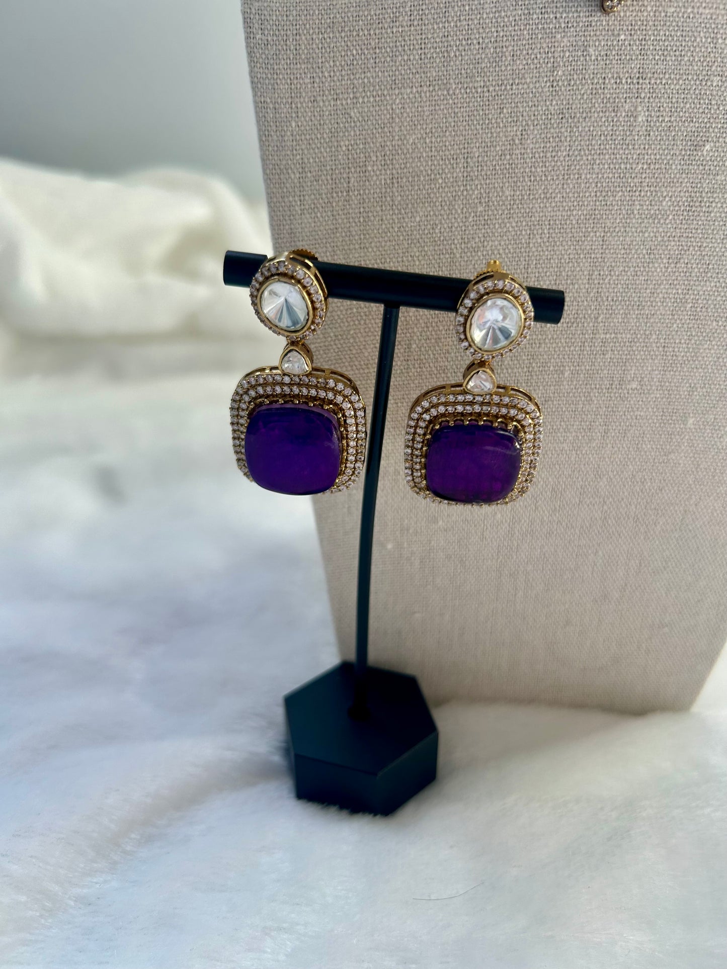 Dark Purple Doublet Choker Set