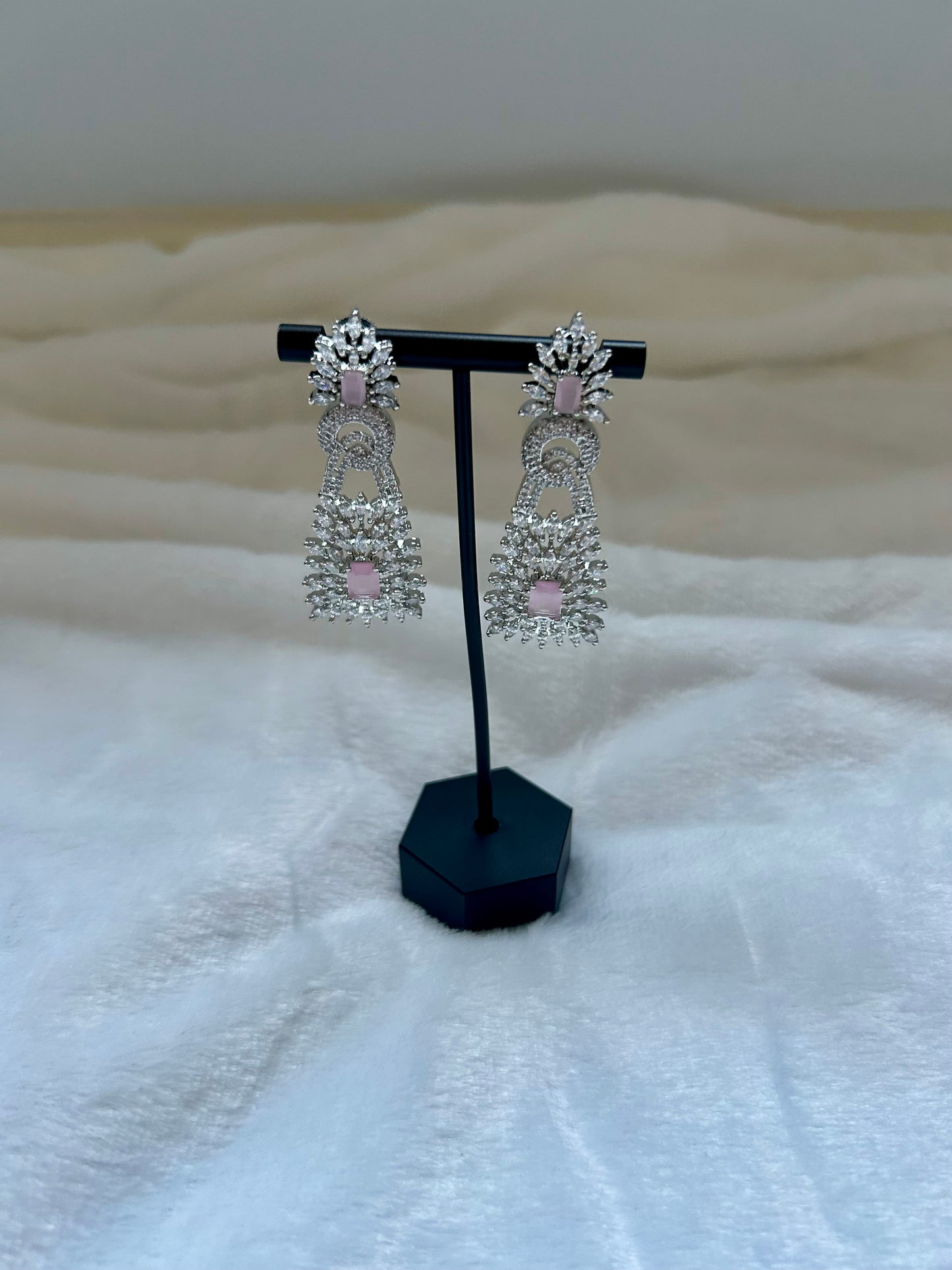 Pink AD Earrings