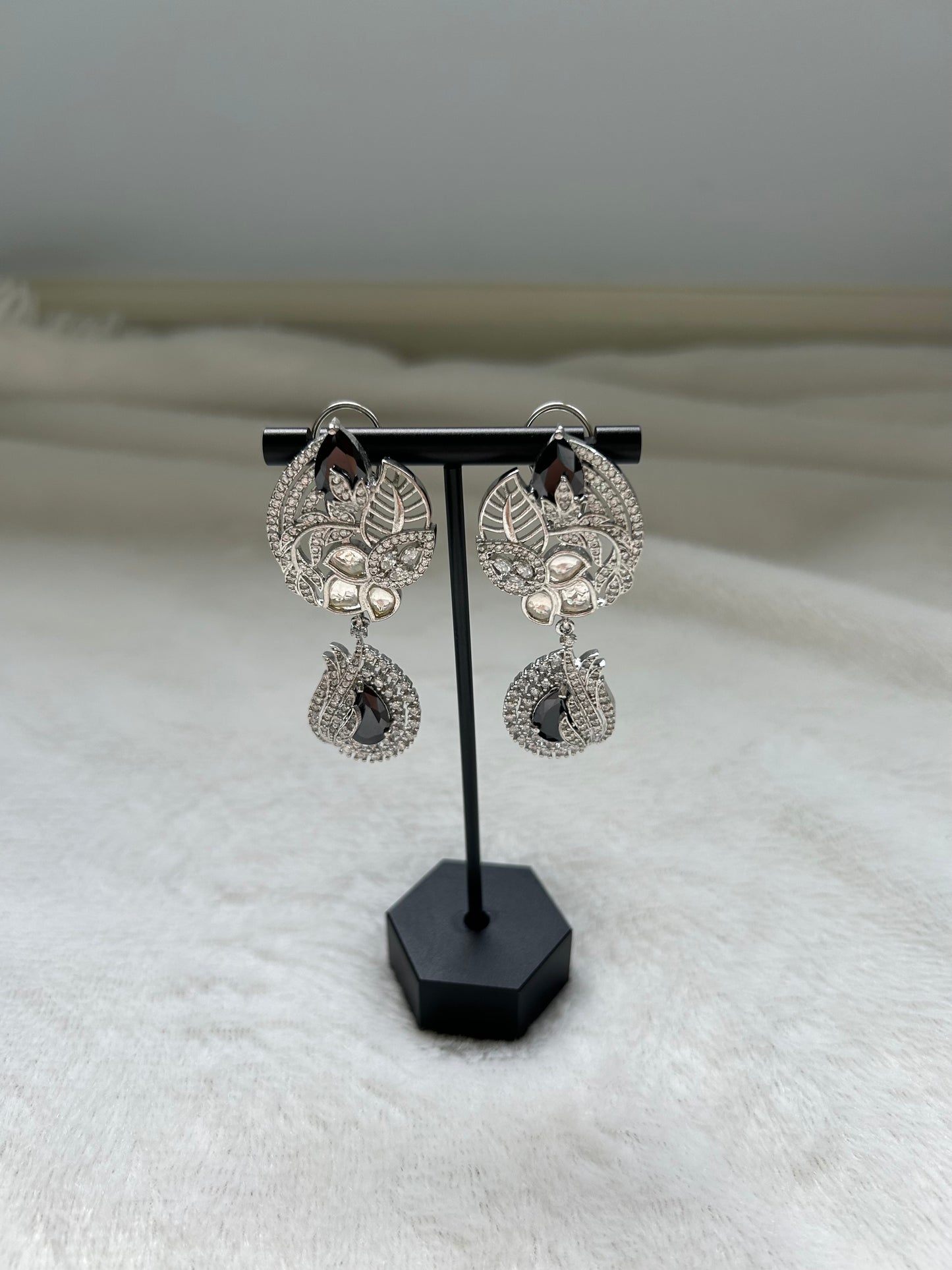 Black AD Earrings