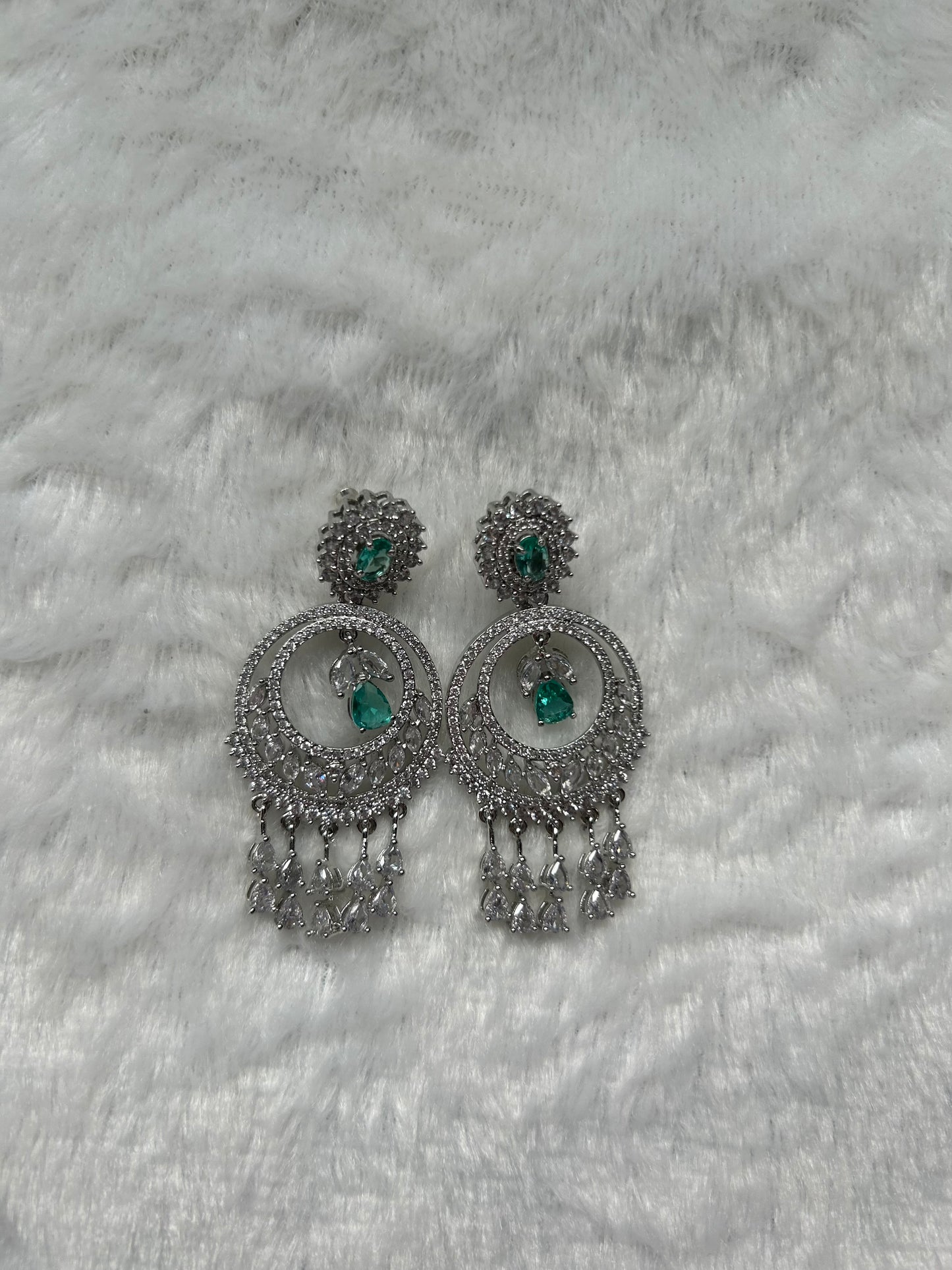 Teal AD Earrings