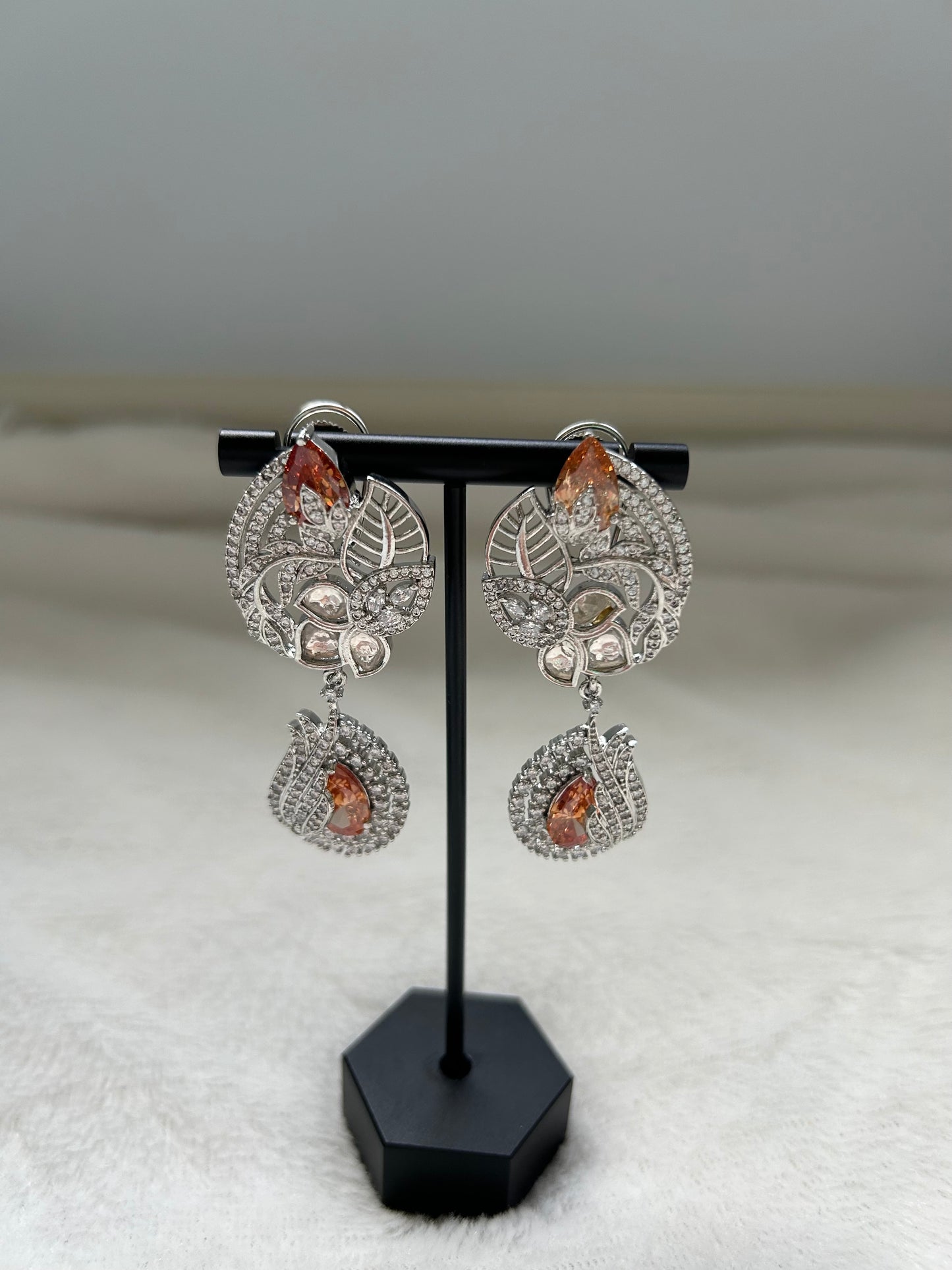 Orange AD Earrings