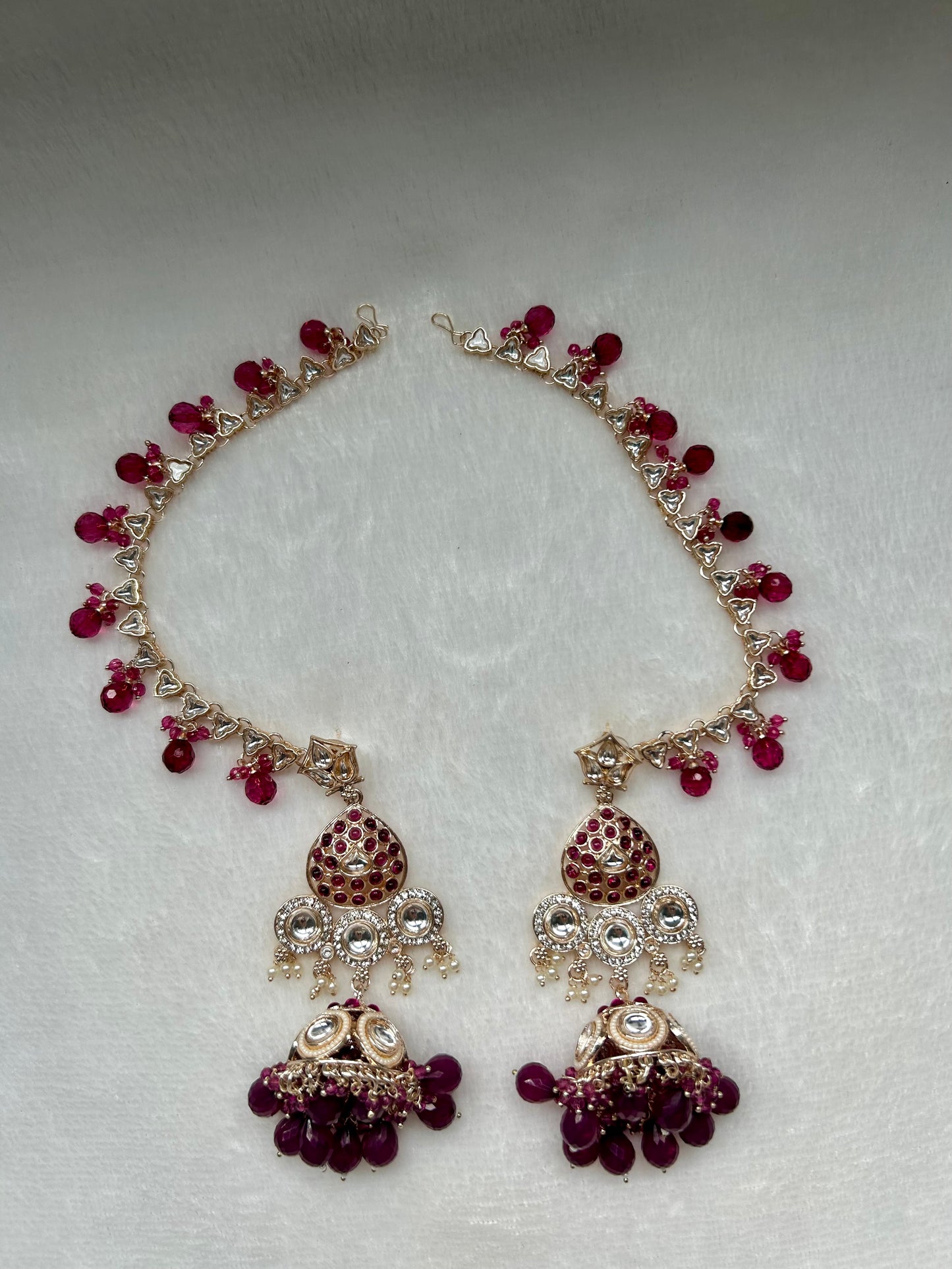 Dark Pink Sahara Earrings