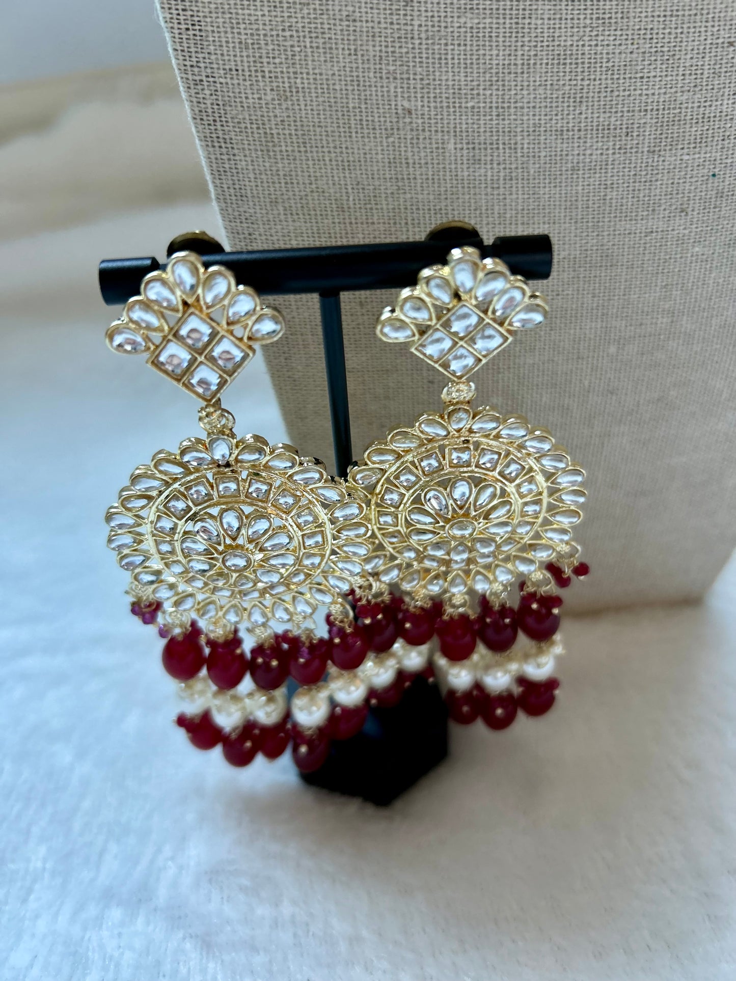 Punjabi Red Choker Kundan Set