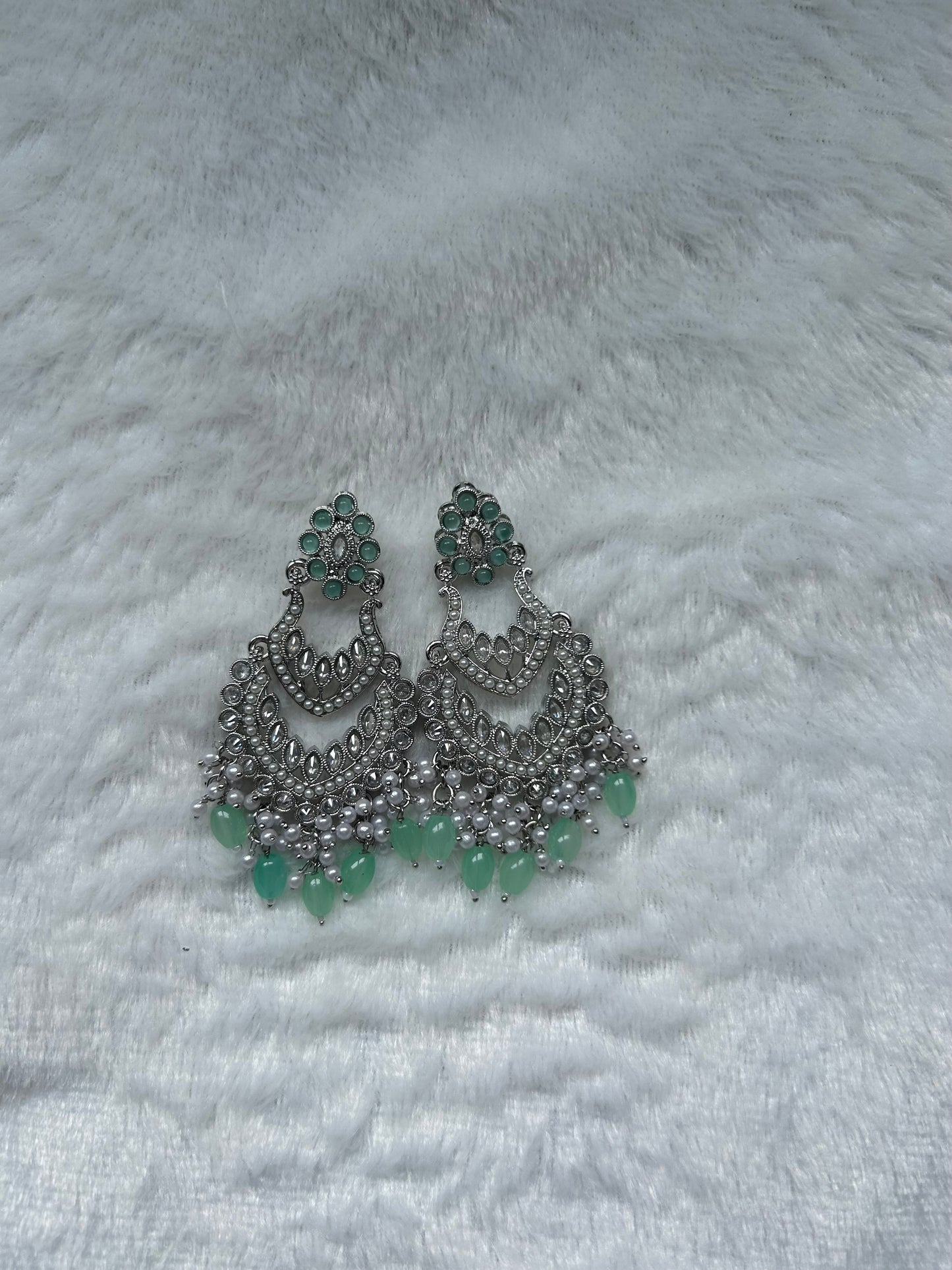 Mint Polki Earrings