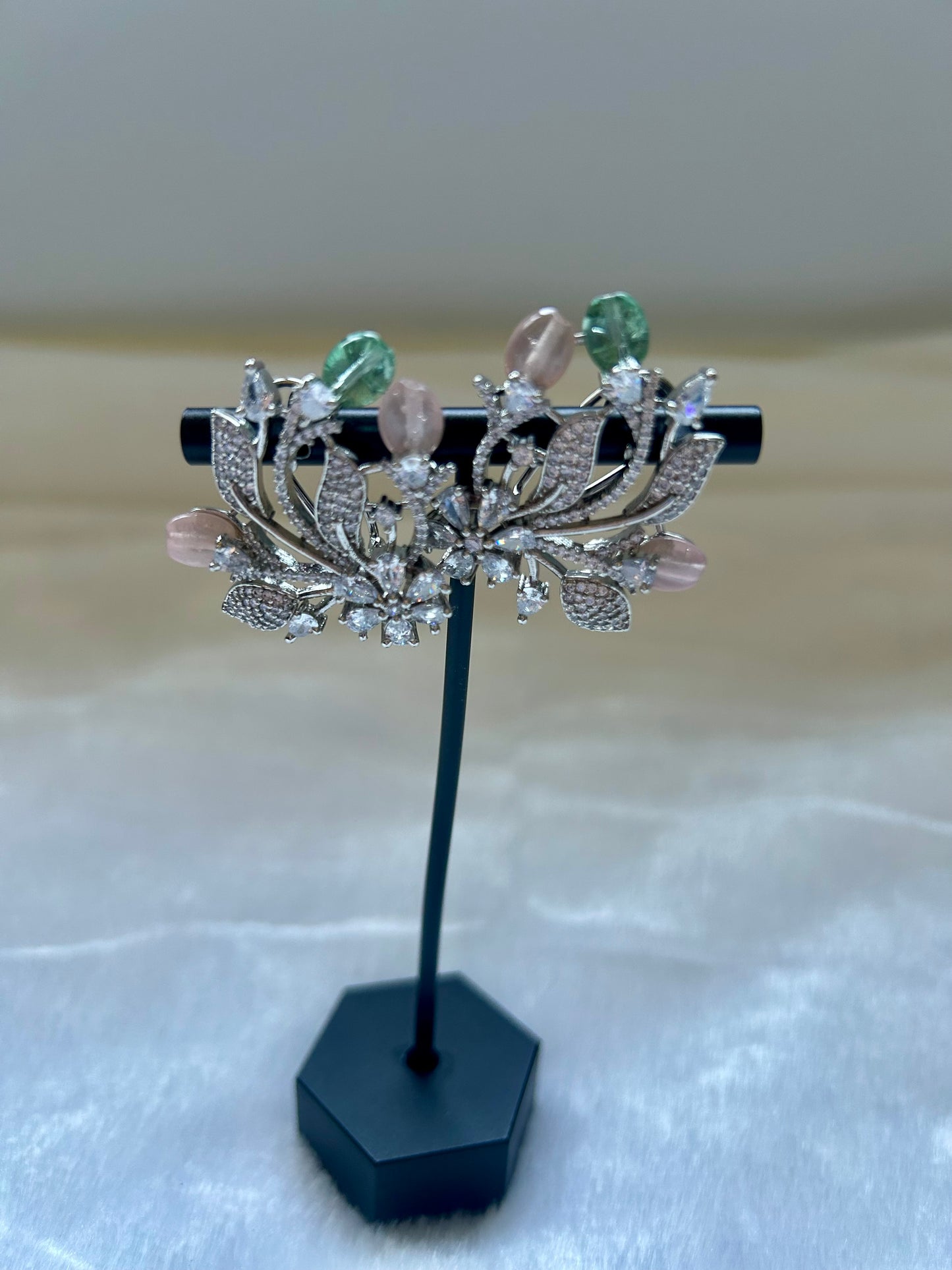 Light Green & Pink AD Studs