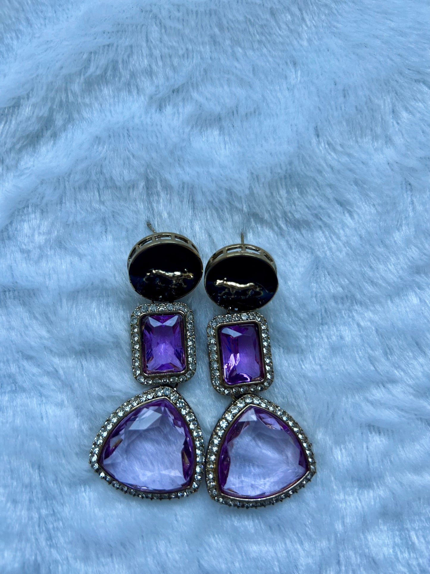 Lilac CZ Earrings