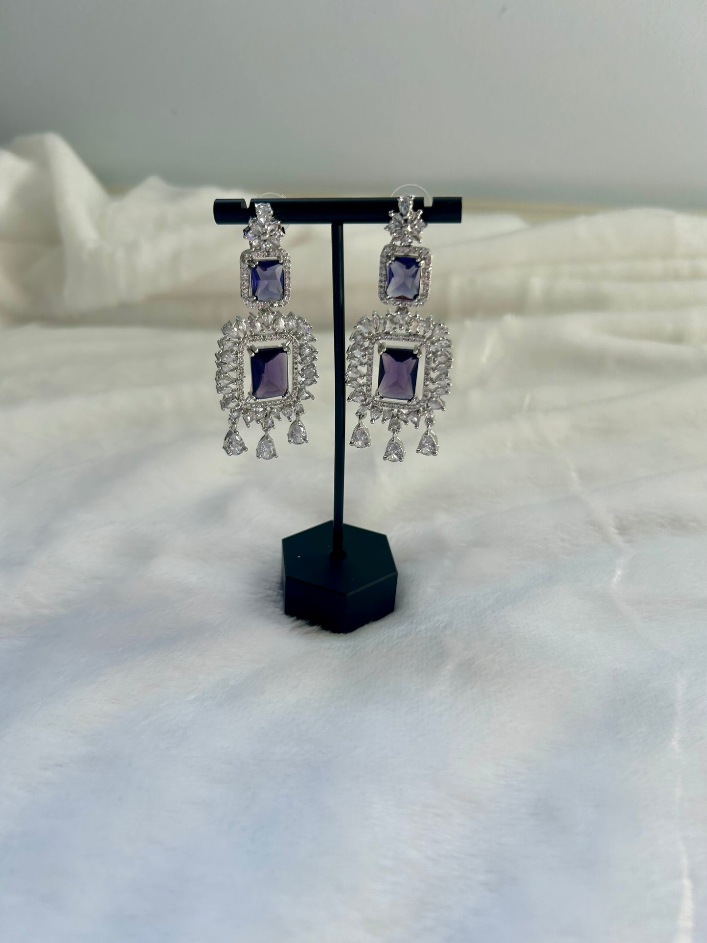 AD Purple Earrings
