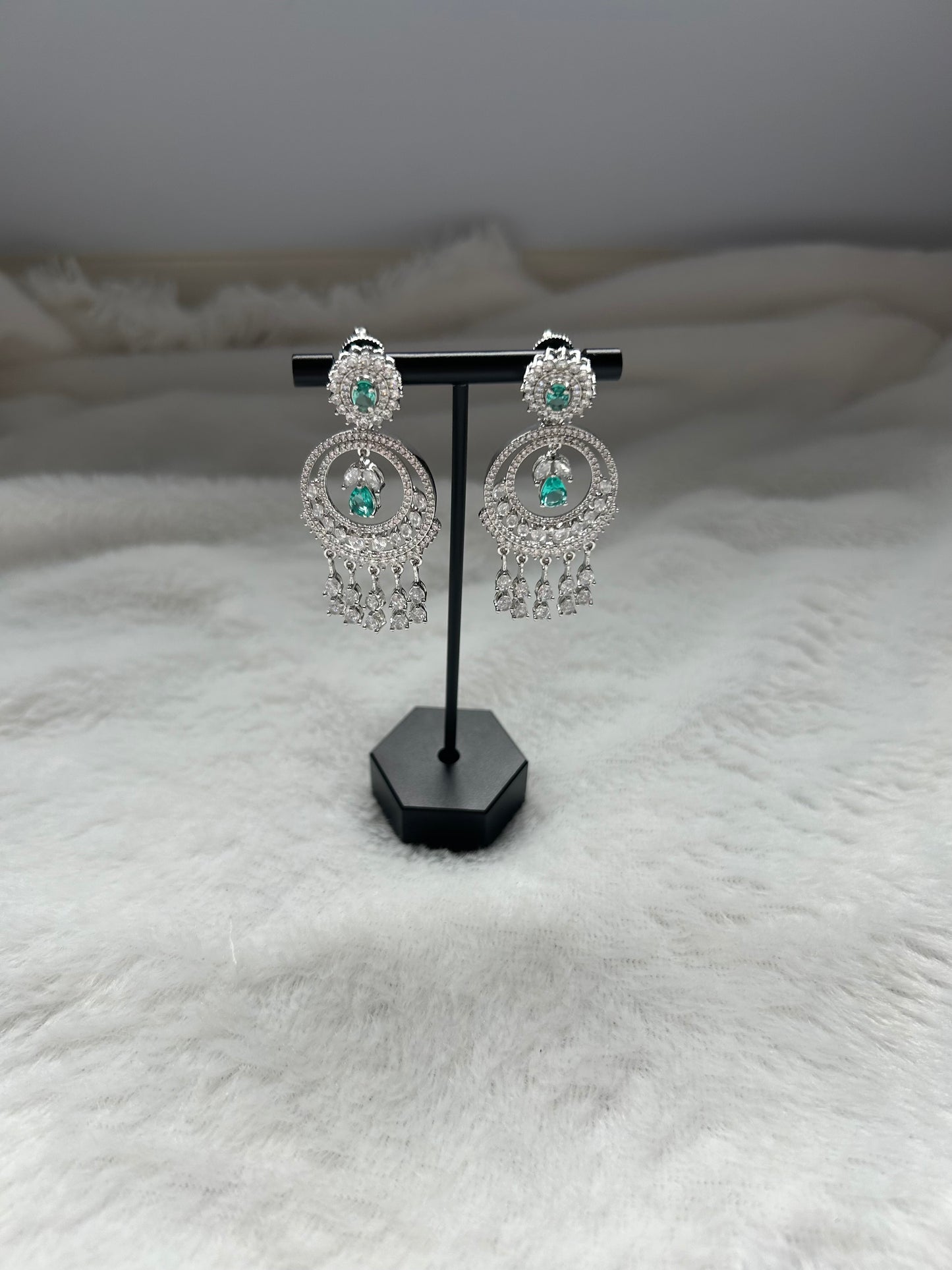 Teal AD Earrings