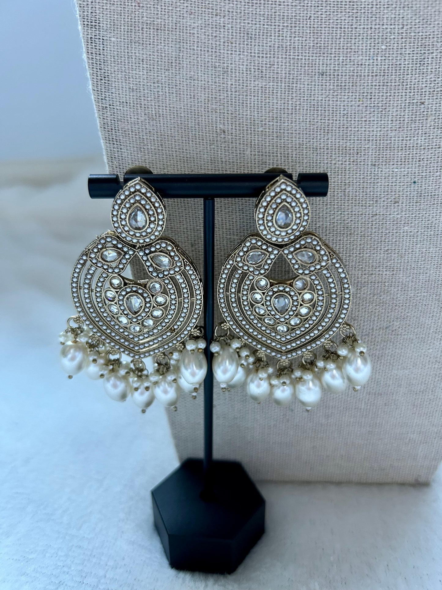 Pakistani Inspired White Choker Set