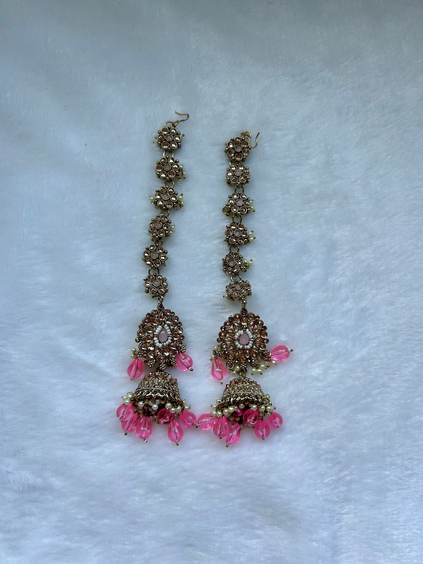 Pink Polki Sahara Earrings