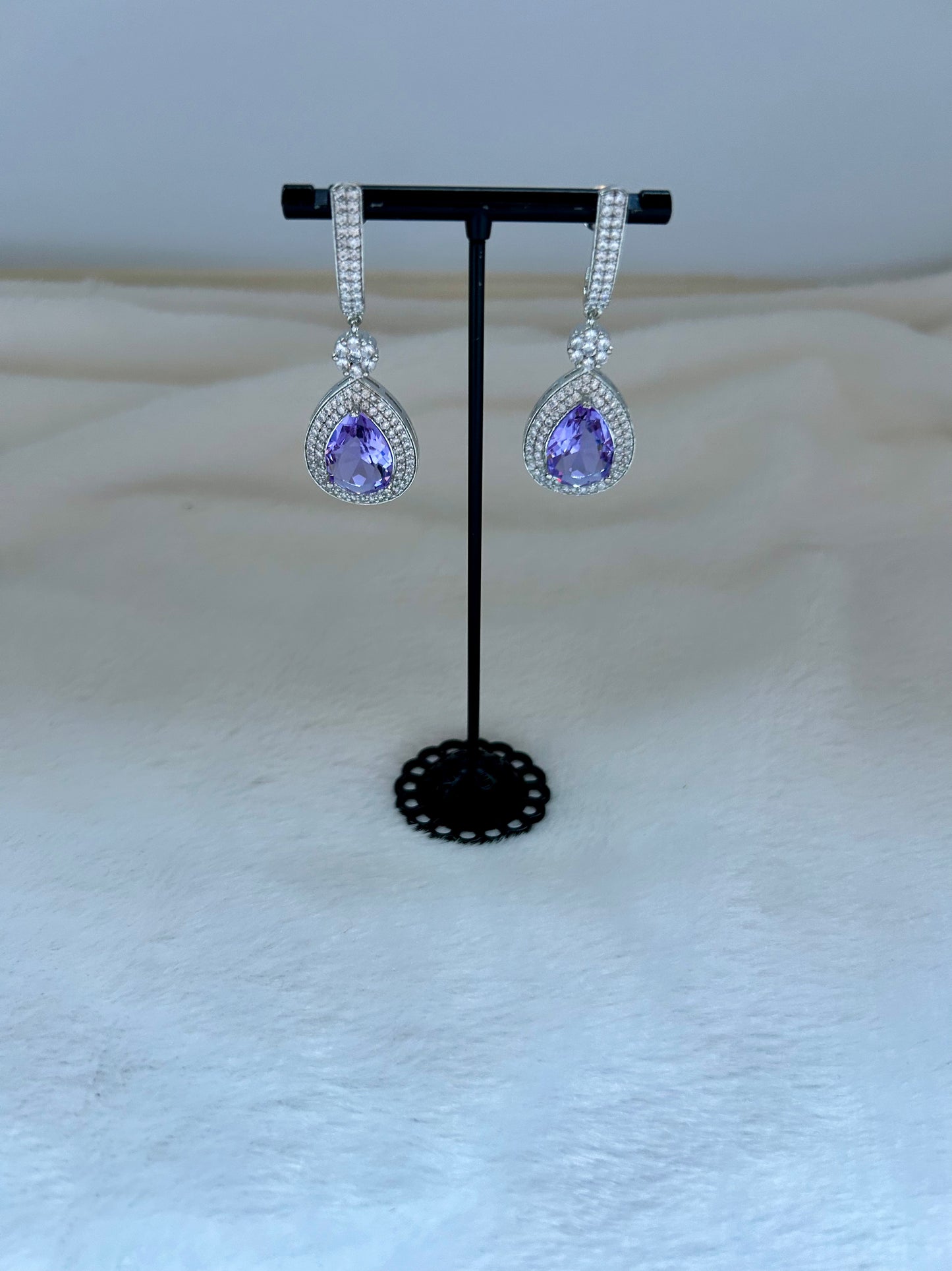 Purple AD Earrings