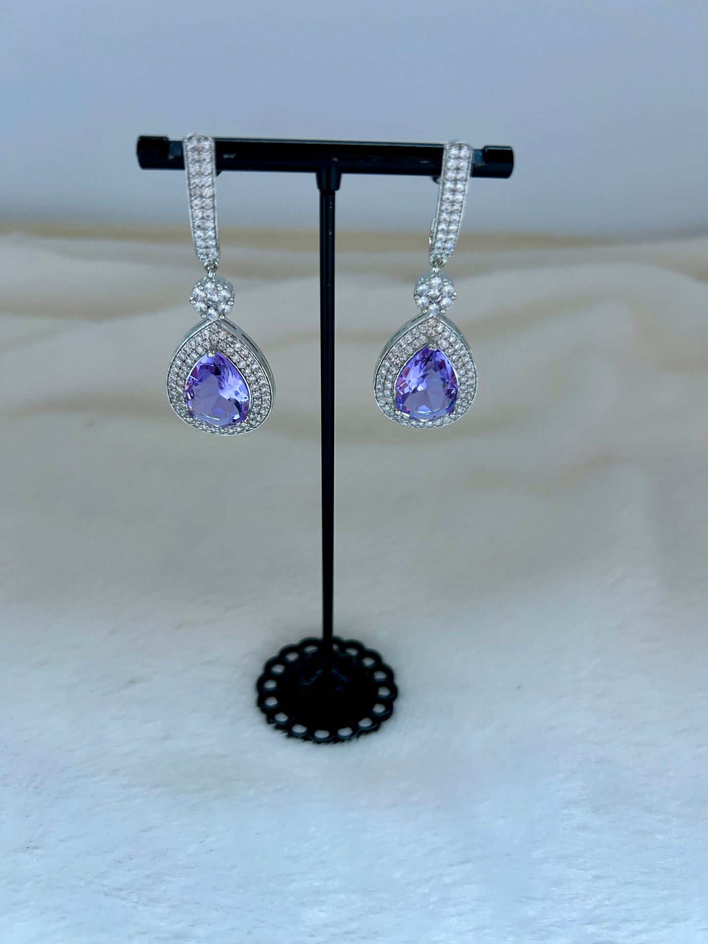 Purple AD Earrings