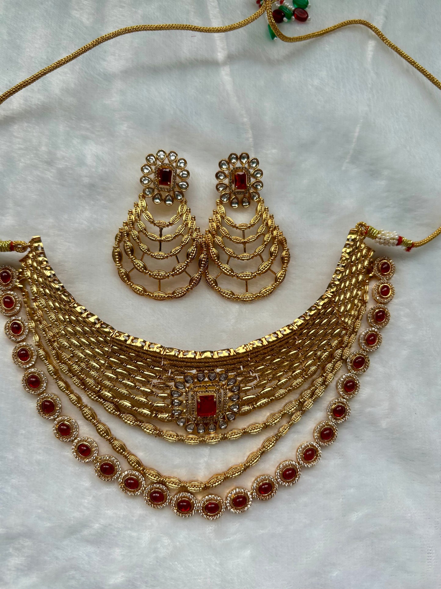 LUXE Ruby Choker Set