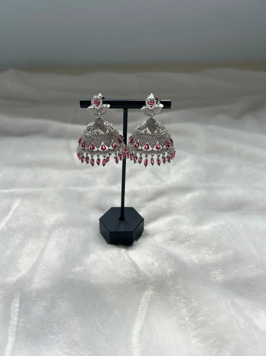 AD Ruby Small Jhumki Earrings