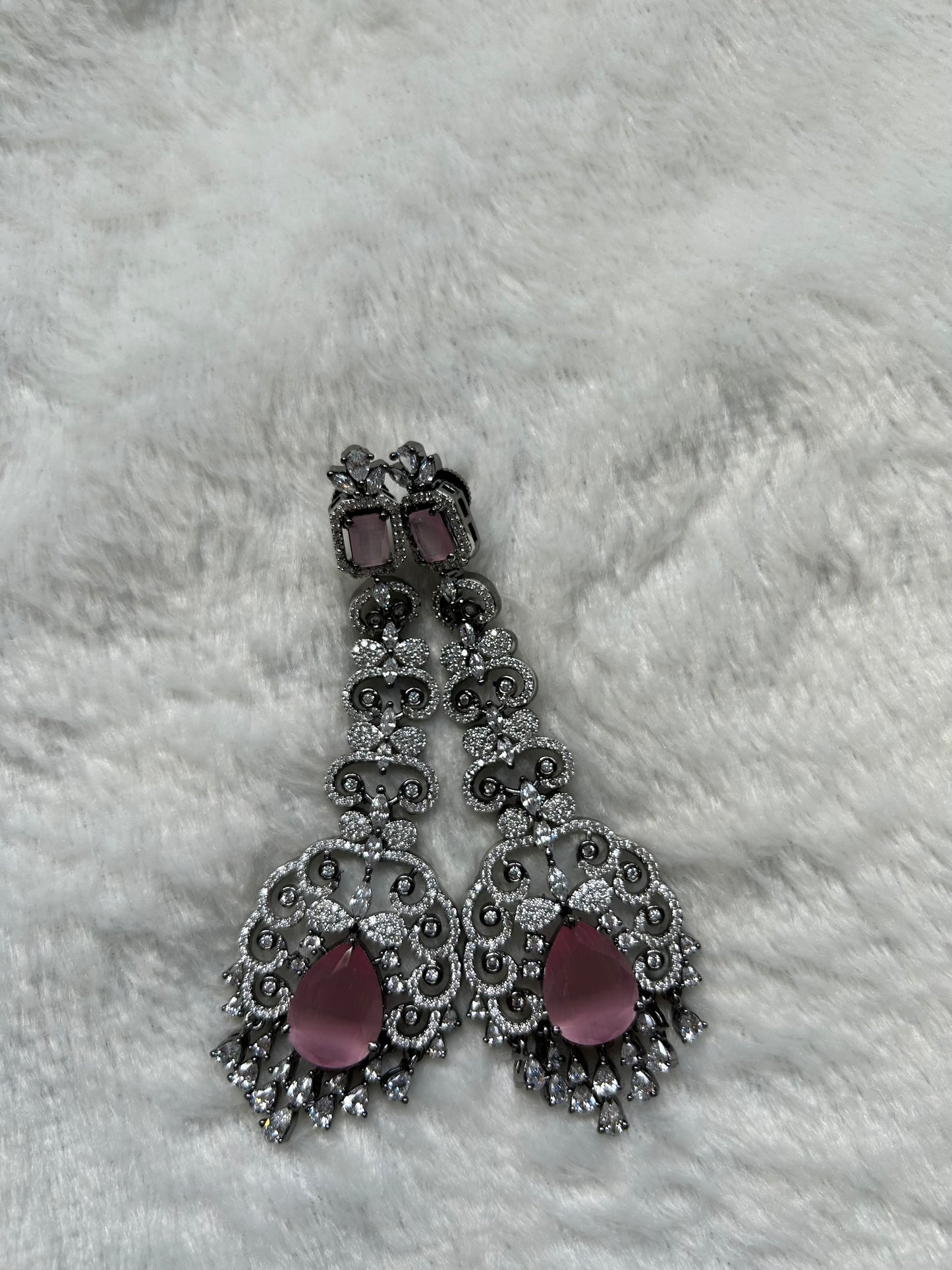 Pink AD Earrings