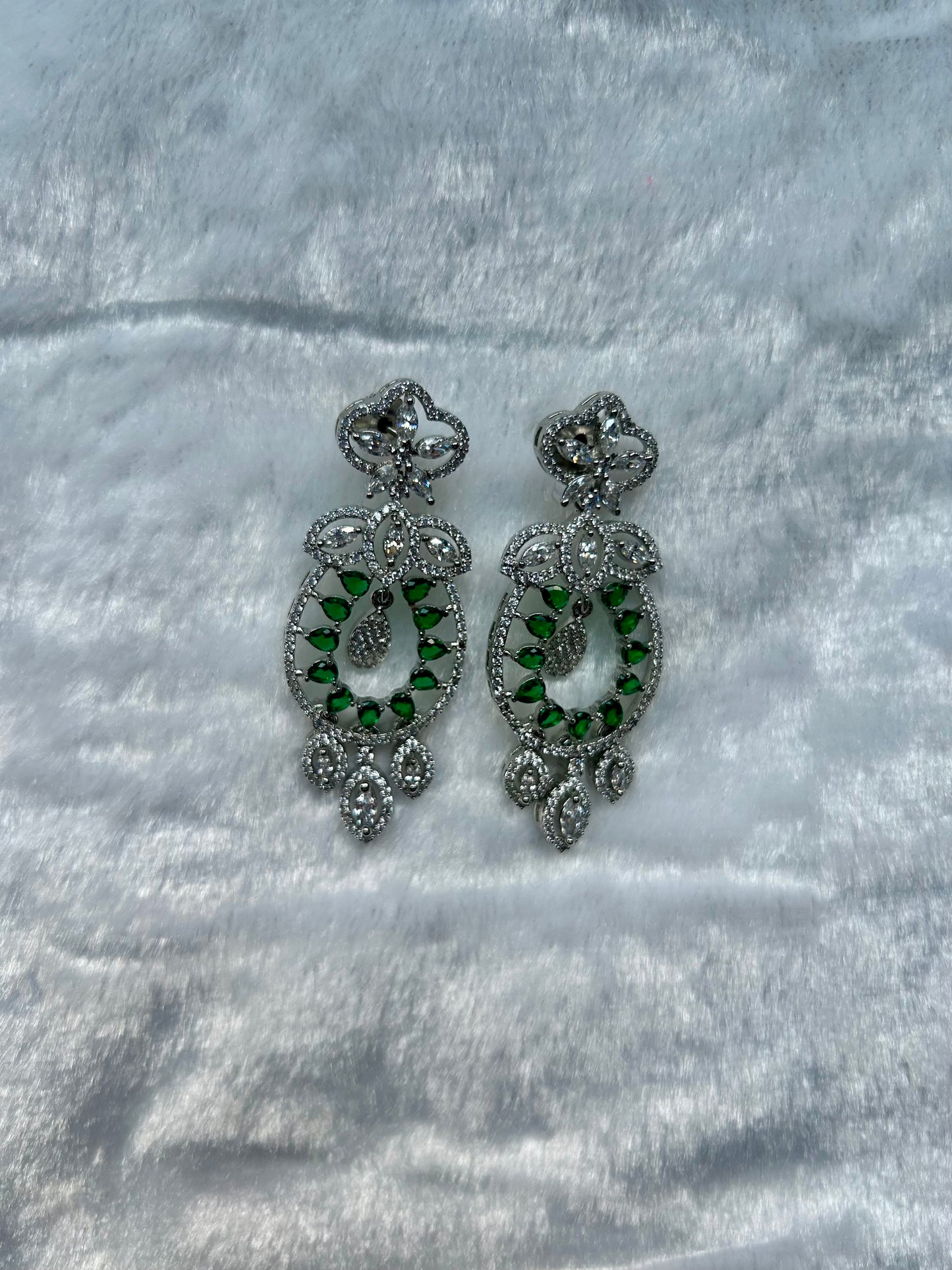 SAMPLE SALE AD Emerald Green Earrings