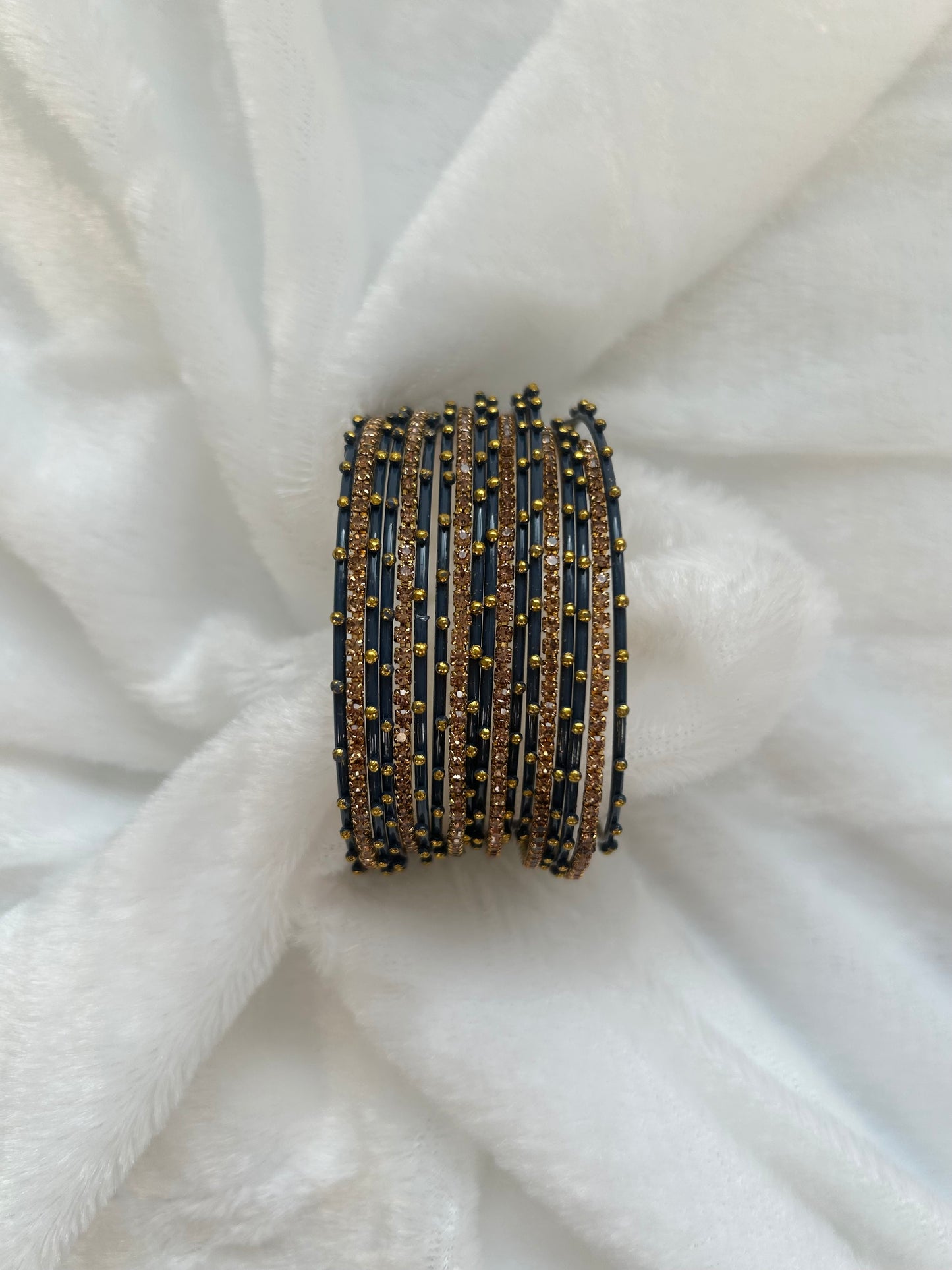 SIZE 2.8 Dark Grey Bangles