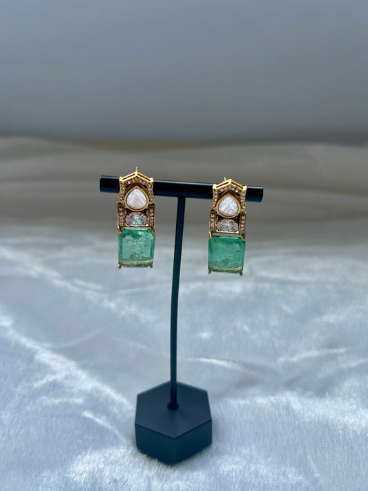 Sea Green Doublet Earrings