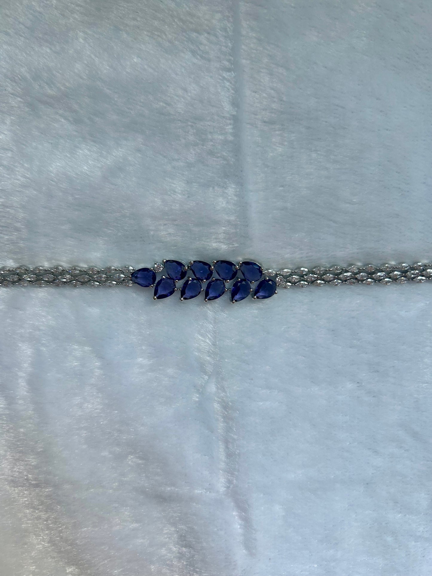 CZ Purple Clasp Bracelet