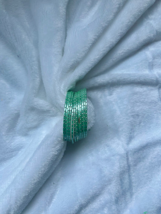SAMPLE SALE Sea Green Bangles