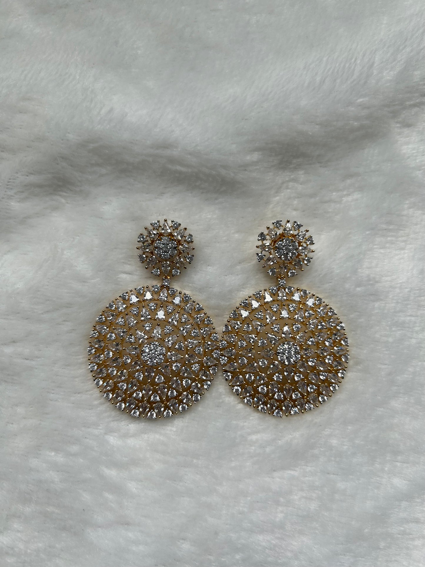 Gold AD Earrings