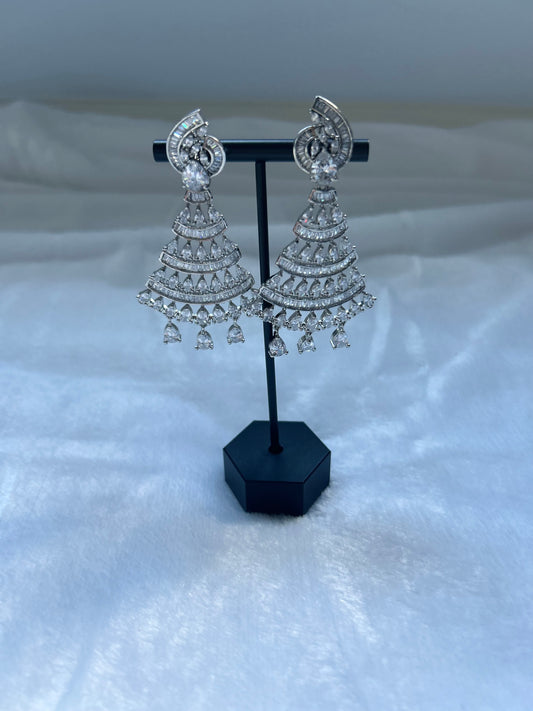 AD Silver Earrings