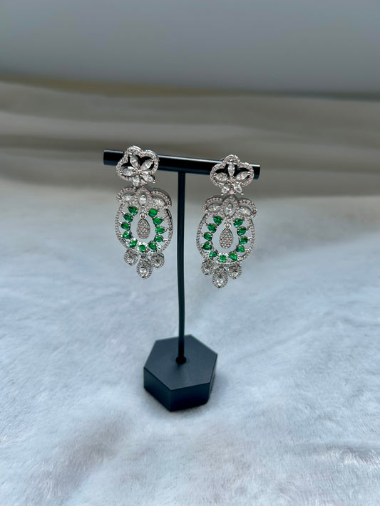SAMPLE SALE AD Emerald Green Earrings